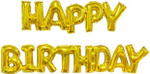К Мини-фигура Надпись "Happy Birthday" Золото (17''/43 см)