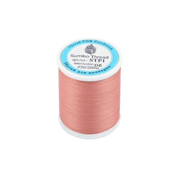 Нитки для пэчворка SumikoThread 200 м, (219 ярд), 06 грязно-розовый