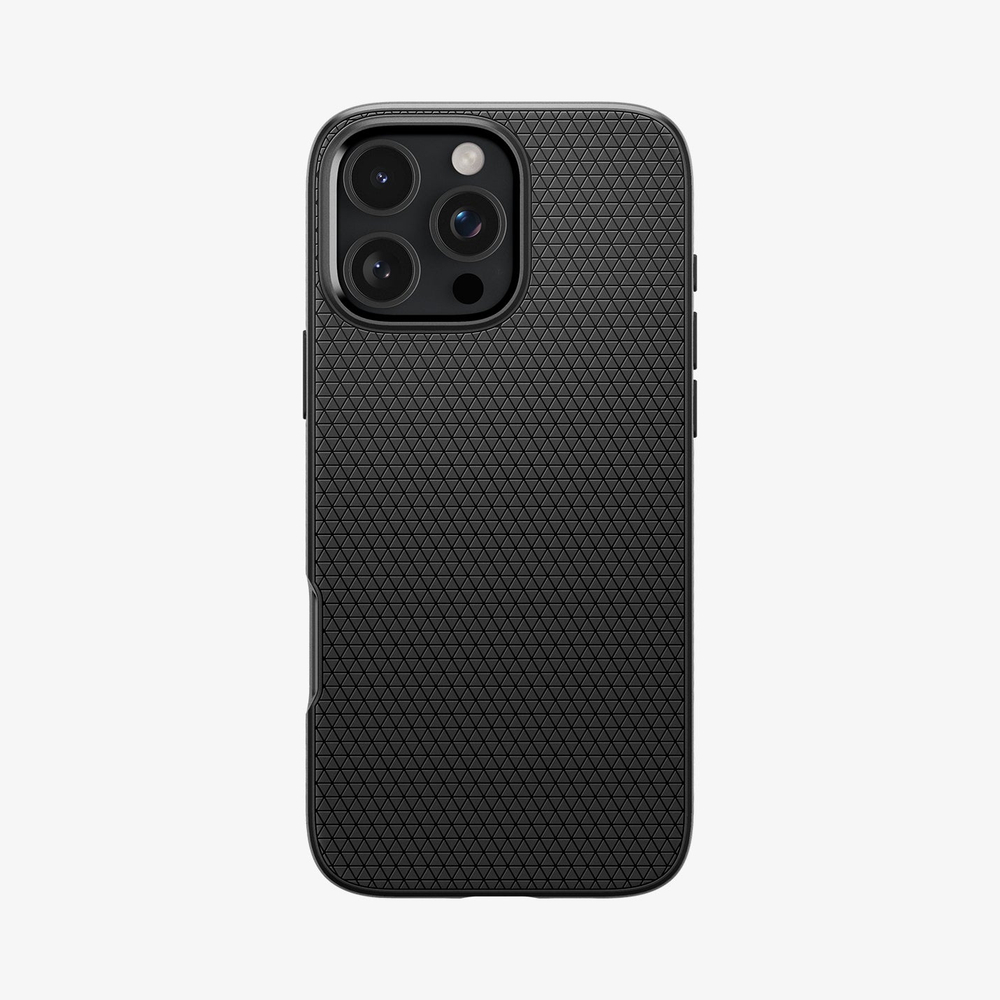 Чехол Spigen Liquid Air, matte black - iPhone 16 Pro