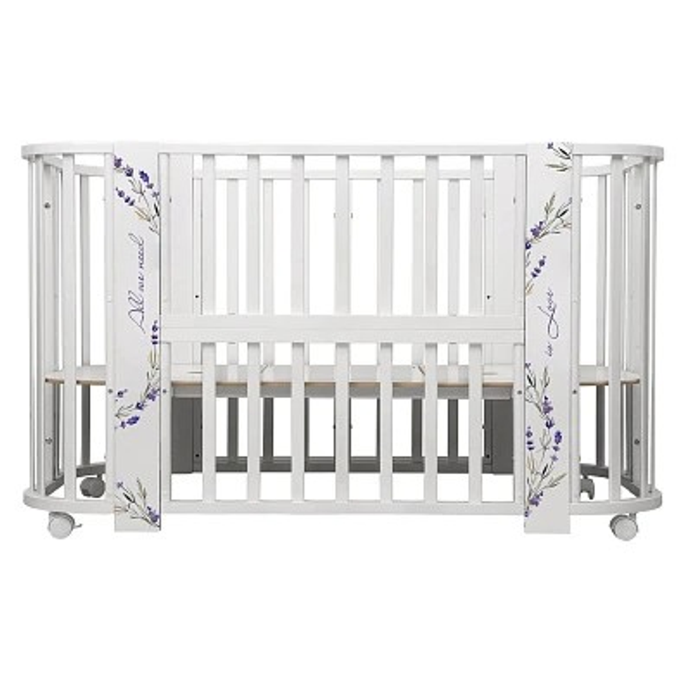 АКЦИЯ!!! Кровать детская Indigo Baby Line 5 в 1 с поперечным маятником и 2 МАТРАСАМИ В ПОДАРОК