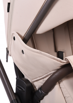 Peppy Коляска детская Monaco thermo 2 в 1 Beige (бежевый), рама серо-коричневая