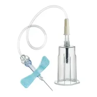 Игла-бабочка Vacuette Safety 23G 3/4 с луэр-адаптером и держателем (катетер 19 см) 35 шт 450086