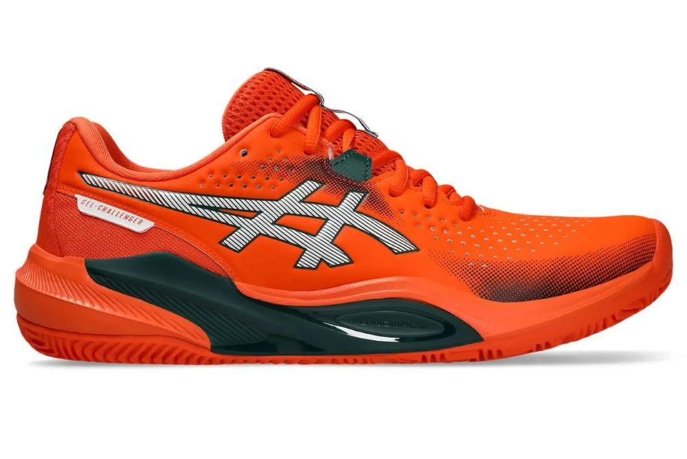 Мужские кросовки для Padel Asics Gel-Challenger 15 Padel - energy orange/jewel green