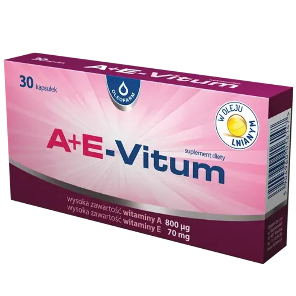 Oleofarm A+E-Vitum диетическая добавка, 30 капсул