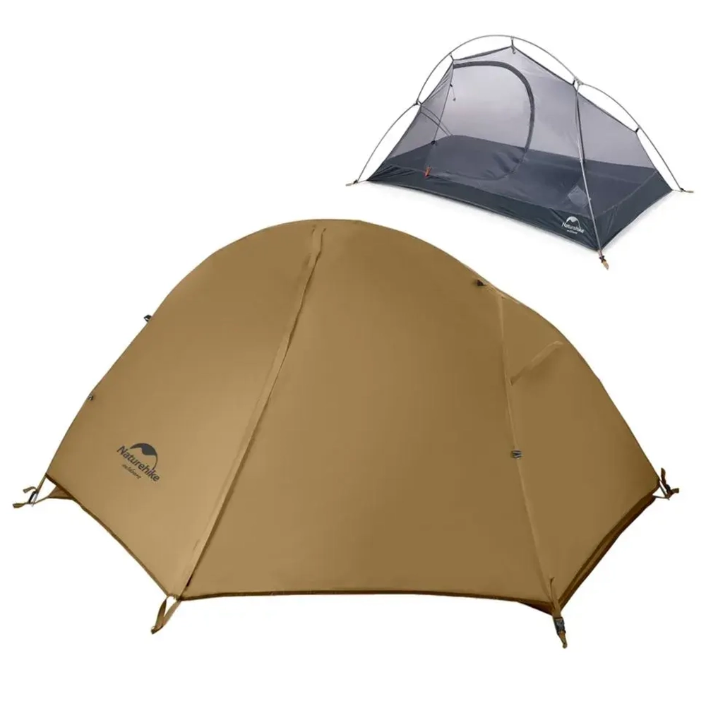 ПАЛАТКА NATUREHIKE СВЕРХЛЕГКАЯ + КОВРИК NH18A095-D, 20D