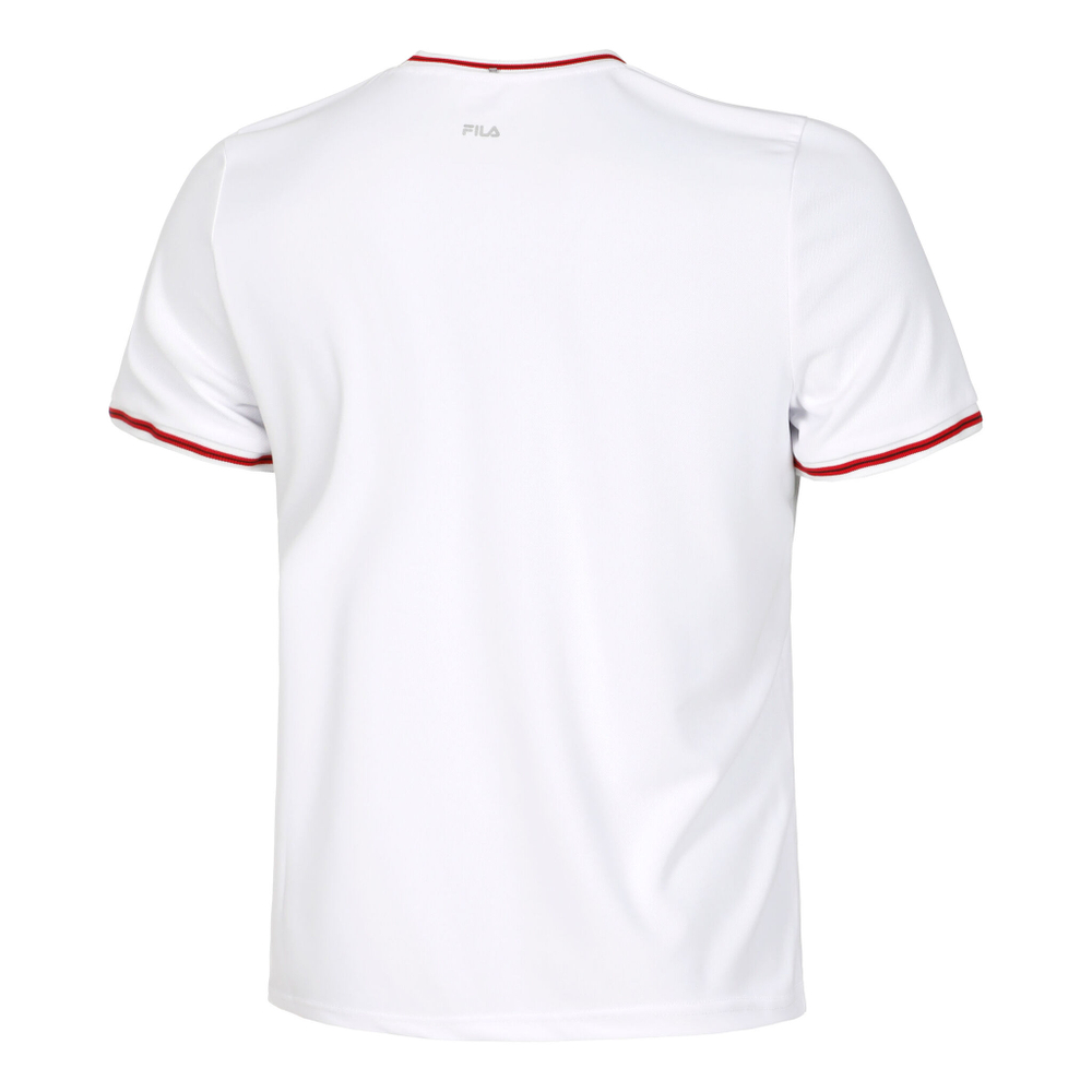Мужское теннисное поло Fila Marlon T-Shirt Men - White, Multicoloured