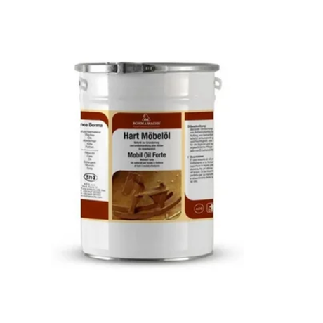 Новинка! Масло для мебели Borma Hard Furniture Oil Mobiloil с повышенной твердостью бесцветное 5 л прозрачное для внутренних работ 4903