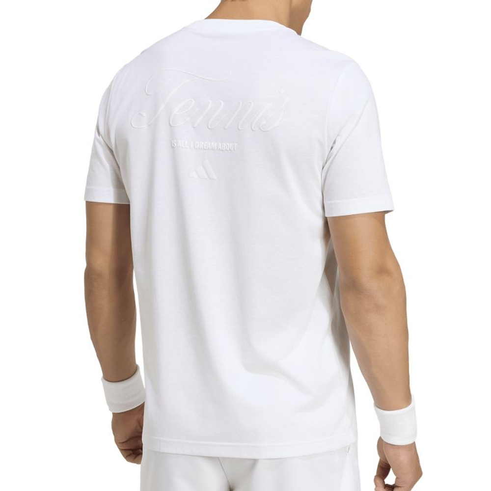 Теннисная футболка Adidas Tennis Graphic - white