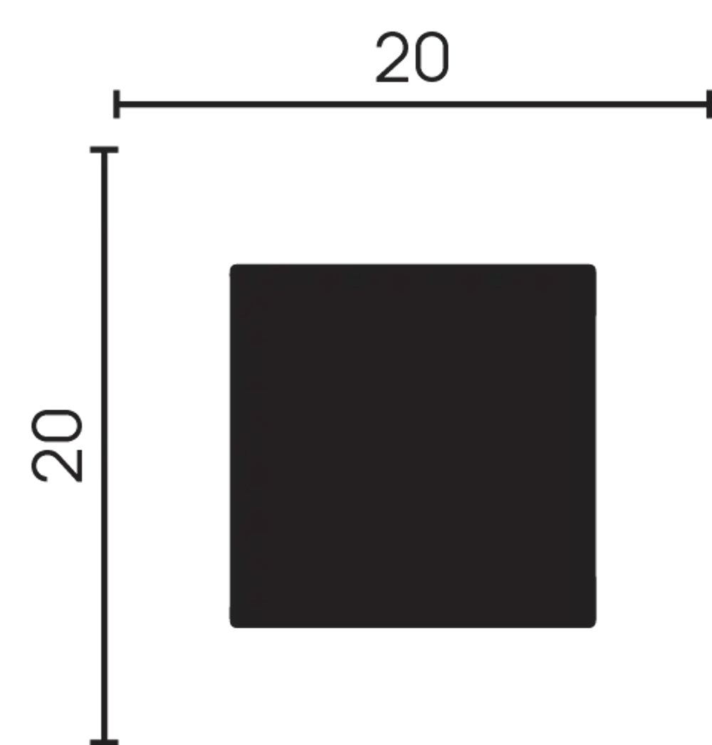 622-25/Молдинг(20*20*3000)/60, шт