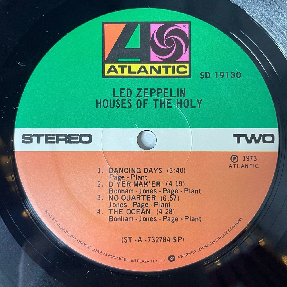 Винтажная виниловая пластинка LP Led Zeppelin Houses Of The Holy (USA 1994)
