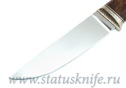 Нож авторский S125V Мокуме мельхиор ironwoodфотография - 2