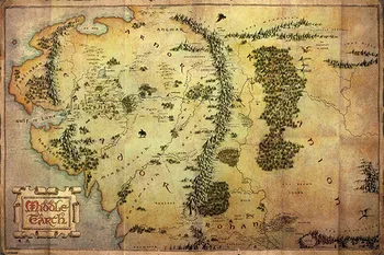 Постер Maxi Pyramid: The Hobbit (Journey Map)