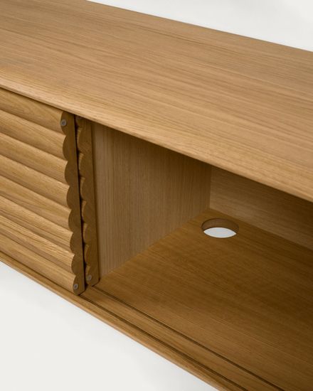 Тумба под TV Lenon из древесины дуба 200 x 55 cm цвет натуральный