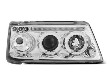 Передние фары angel eyes chrome для Peugeot 205