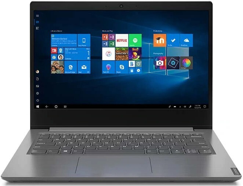 Ноутбук Lenovo V14 G1 IML 82NA0026RU  Intel Core i3 10110U, 2.1 GHz - 4.1 GHz, 4096 Mb, 14" Full HD 1920x1080, 256 Gb SSD, DVD нет, Intel UHD Graphics, No OS, серый