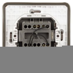 Переключатель ЭРА Эксперт 11-1527-01 с подсветкой IP55 10АХ-250В СУ белый | Эра Эксперт