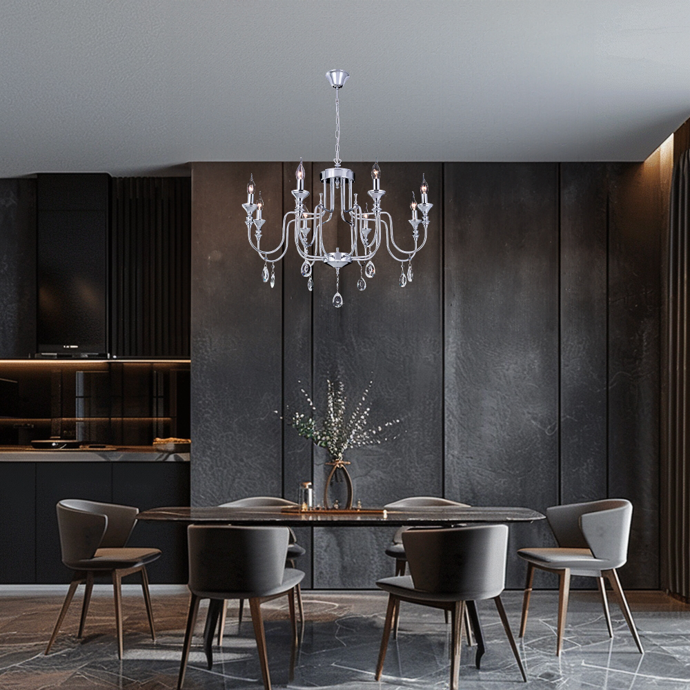 Citilux Рига CL437181 Люстра подвесная Хром