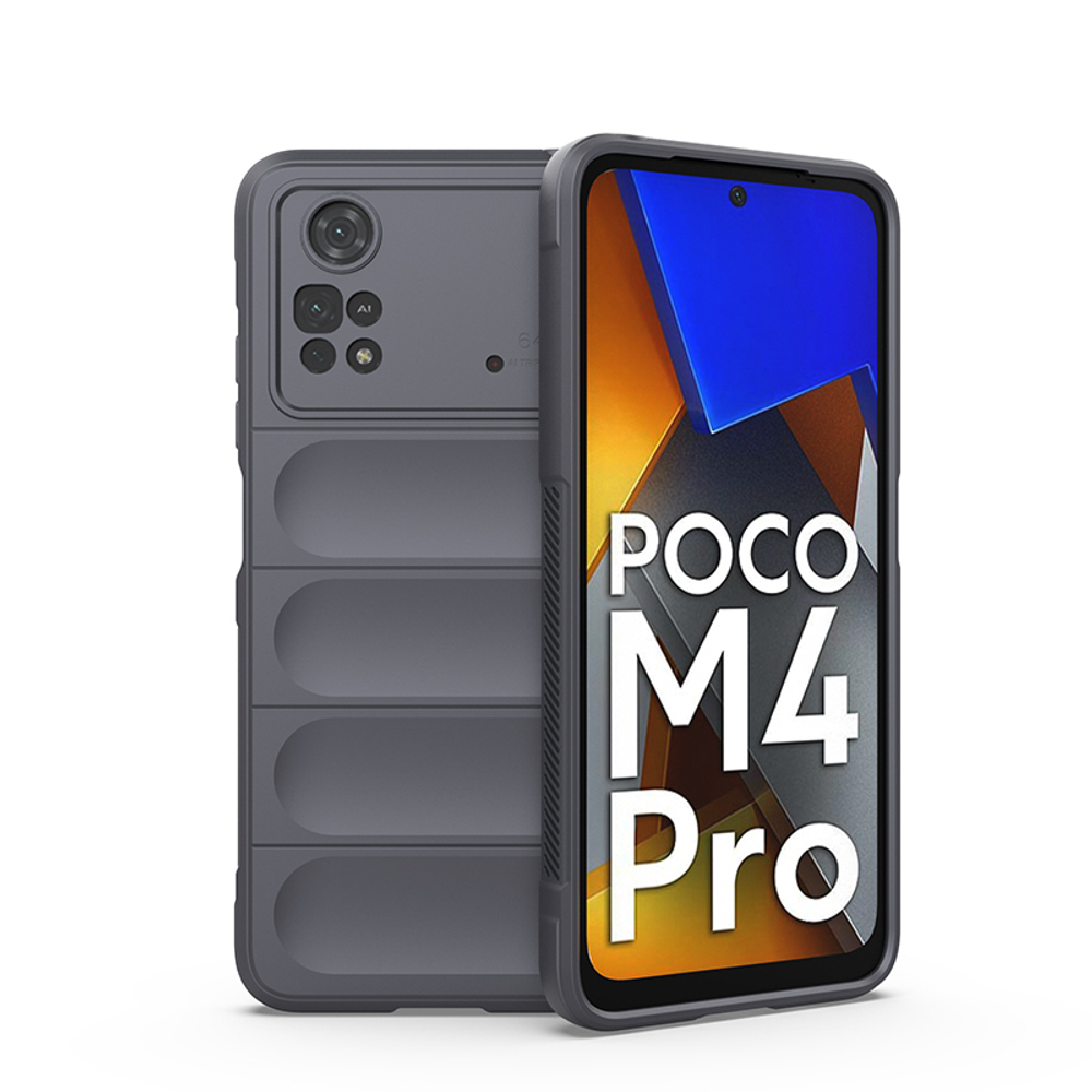 Противоударный чехол Flexible Case для Poco M4 Pro 4G