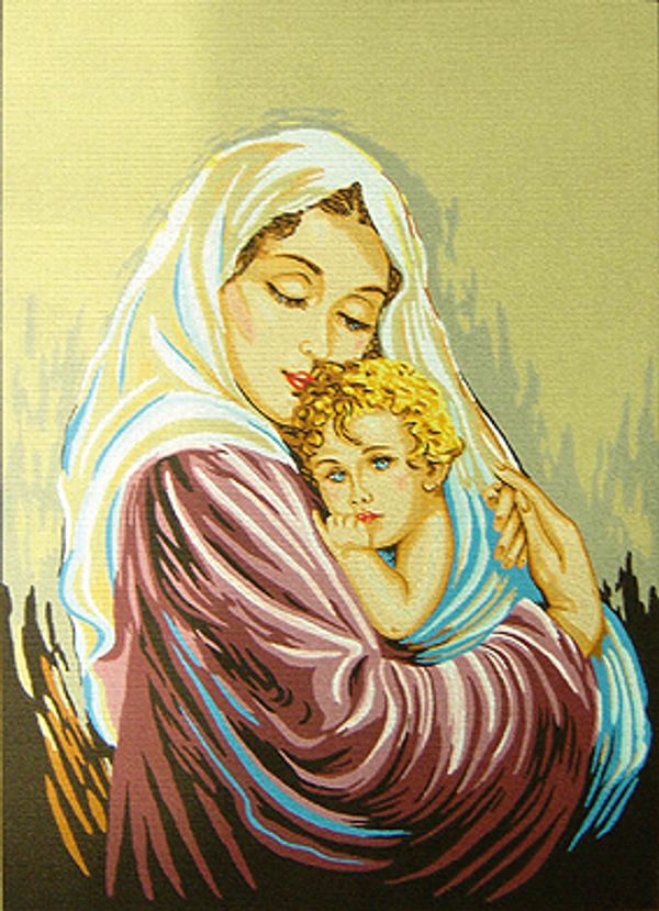 Рисунок для вышивания Soulos (канва жесткая), Мать и дитя, 60х75 см