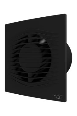 Вентилятор накладной SLIM D100 обратный клапан Matt black
