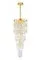 Люстра подвесная NewRgy 2774E/9A GOLD+CLEAR, 9×40 Вт, золотая и прозрачная