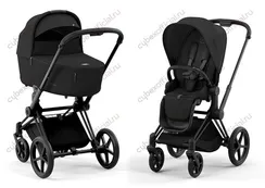 Детская коляска Cybex Priam IV 2 в 1 Sepia Black