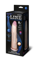 Реалистичный фаллоимитатор на присоске F LINE - 24 см.