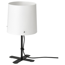 IKEA BARLAST  (ИКЕА БАРЛАСТ)  -  Лампа настольная - черный/белый 31 см