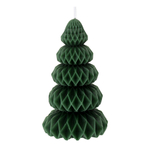 Свеча декоративная origami зеленого цвета из коллекции new year essential, 19 см