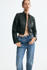 Короткая куртка из ткани с покрытием - H&M