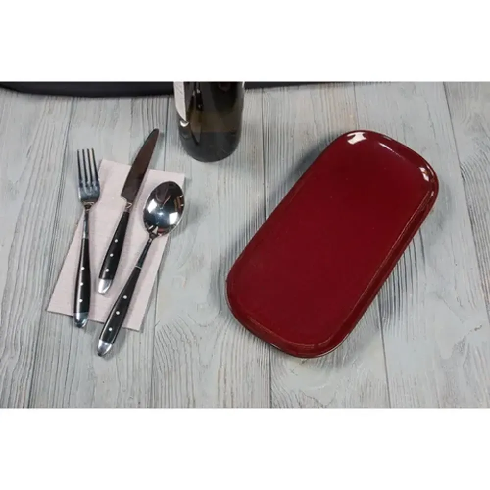 Блюдо овальное 29,2*14 см h2 см Evolution Dark Red P.L. Proff Cuisine [1]