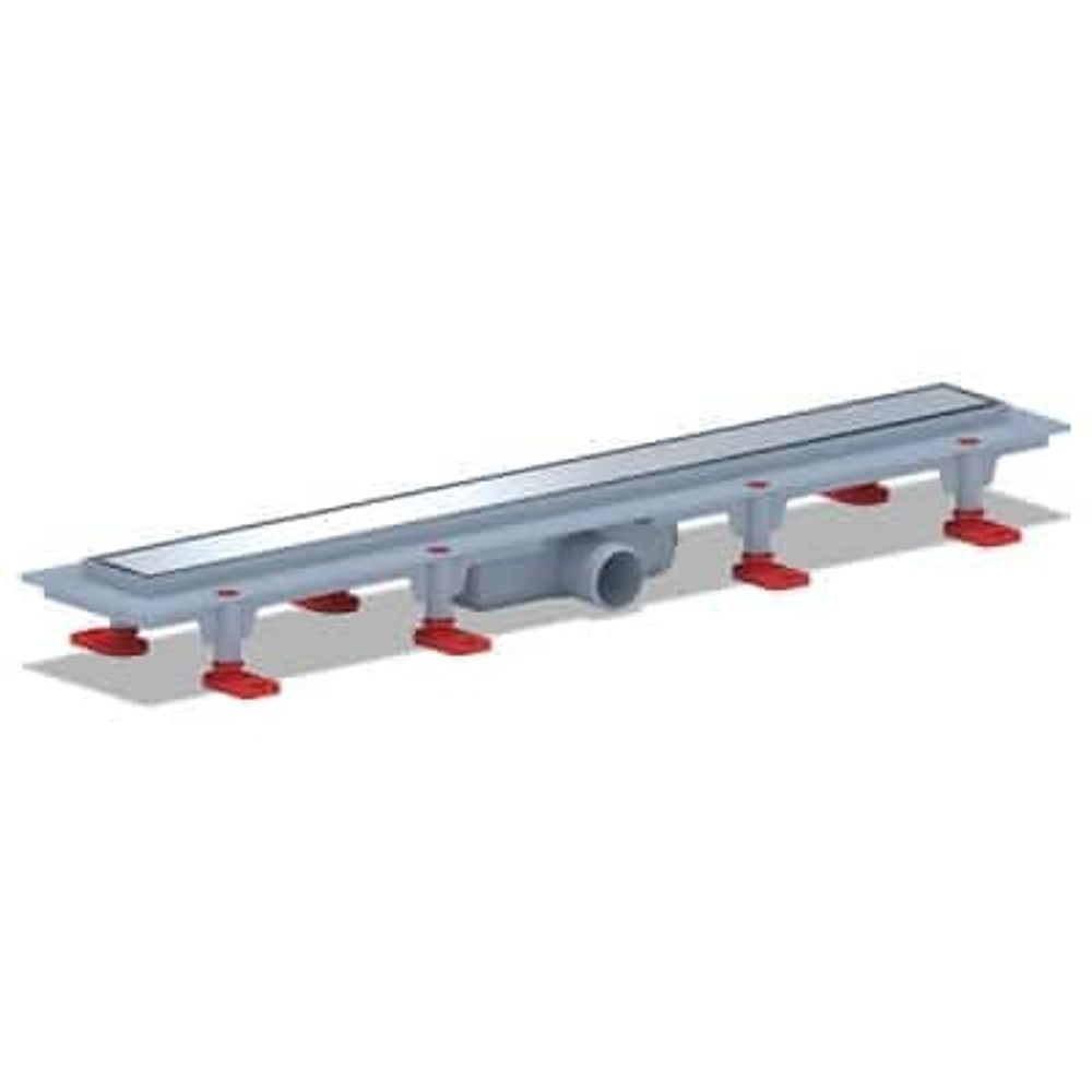 TL1165G Трап пластик.лин.вып 40 реш.нерж.сталь.глянец.Штиль 650