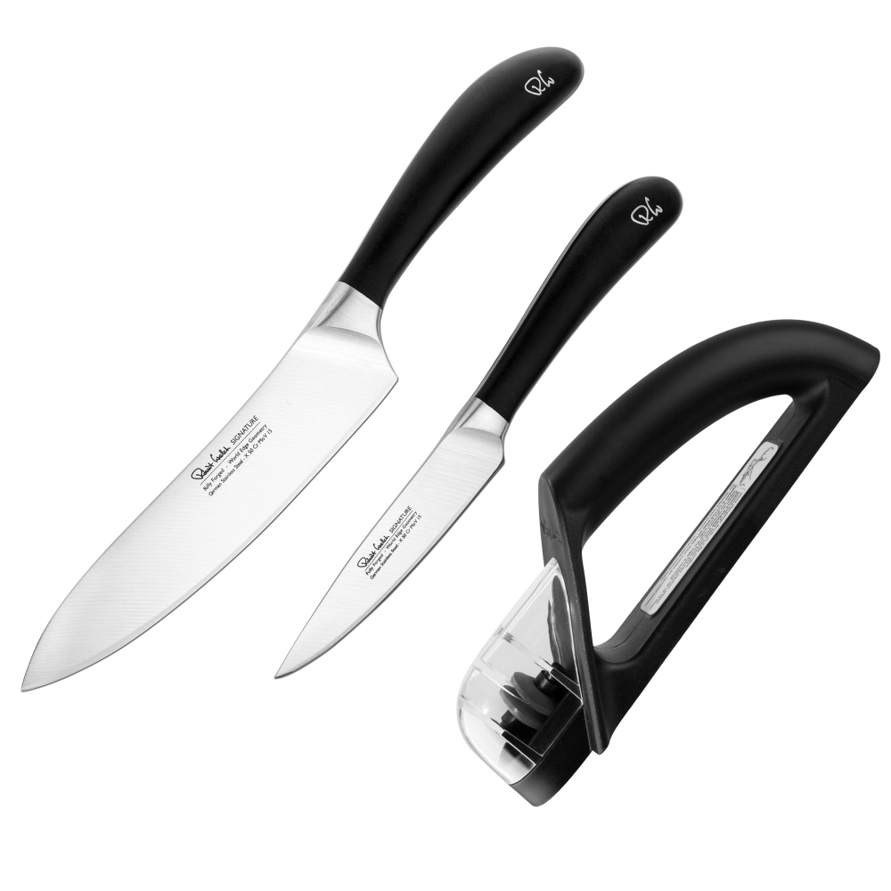 Набор кухонных ножей 2шт и точилка Robert Welch Signature knife