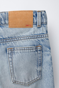 ZARA ДЖИНСЫ STRAIGHT, ГОЛУБОЙ