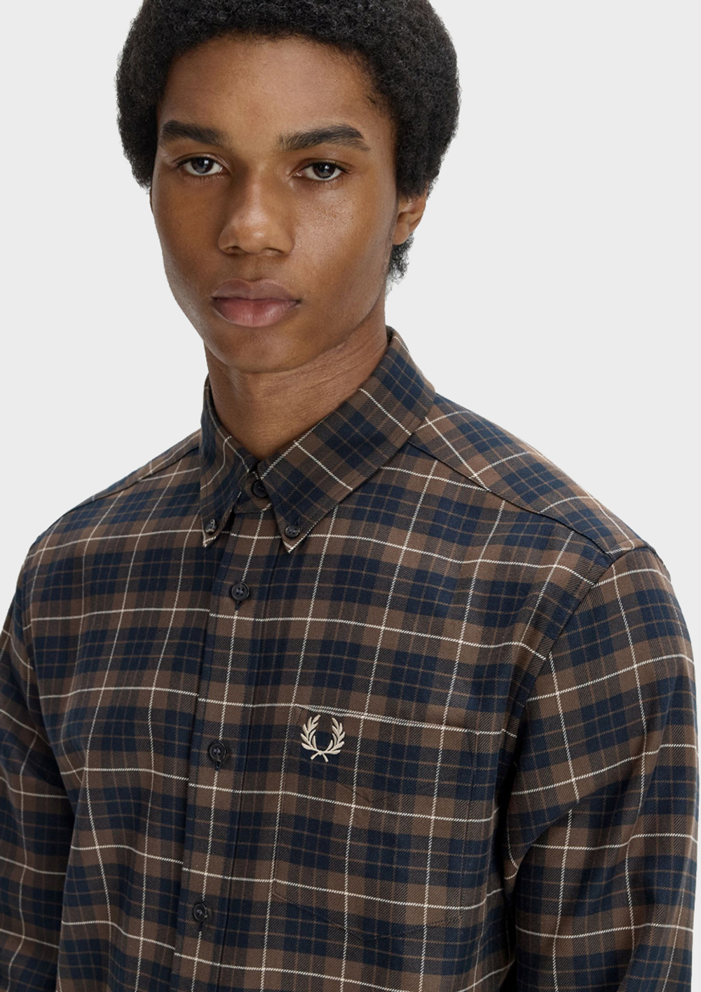 Рубашка FRED PERRY Brushed Twill Tartan Shirt