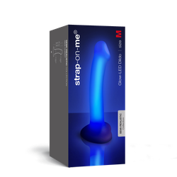 Strap-On-Me Semi-Realistic Glow-LED - Фаллоимитатор, светящийся M