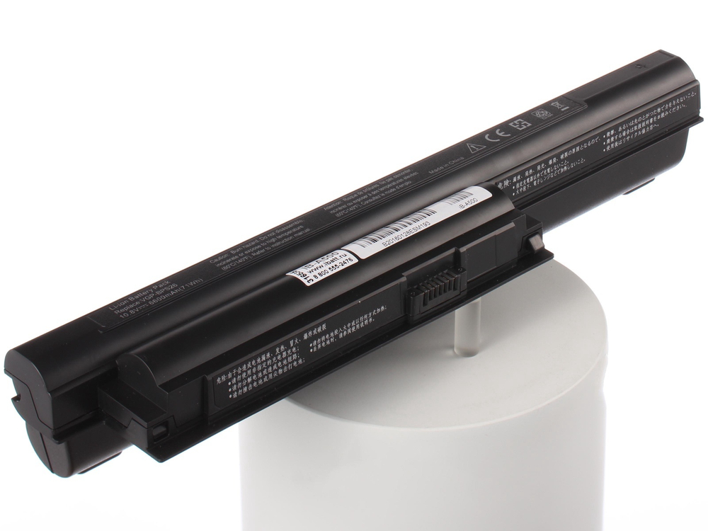 Аккумулятор iBatt 6600mAh, для SVE1512R1R SVE1713P1RB SVE1513L1R VPC-EL2S1R Vaio White SVE1511V1R SVE1513P1R SVE1713V1R VPC-EH3P1R SVE14A1S1R