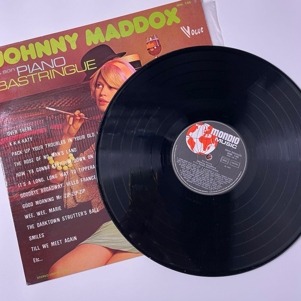 Винтажная виниловая пластинка LP Johnny Maddox Et Son Piano Bastringue (Франция 1974)