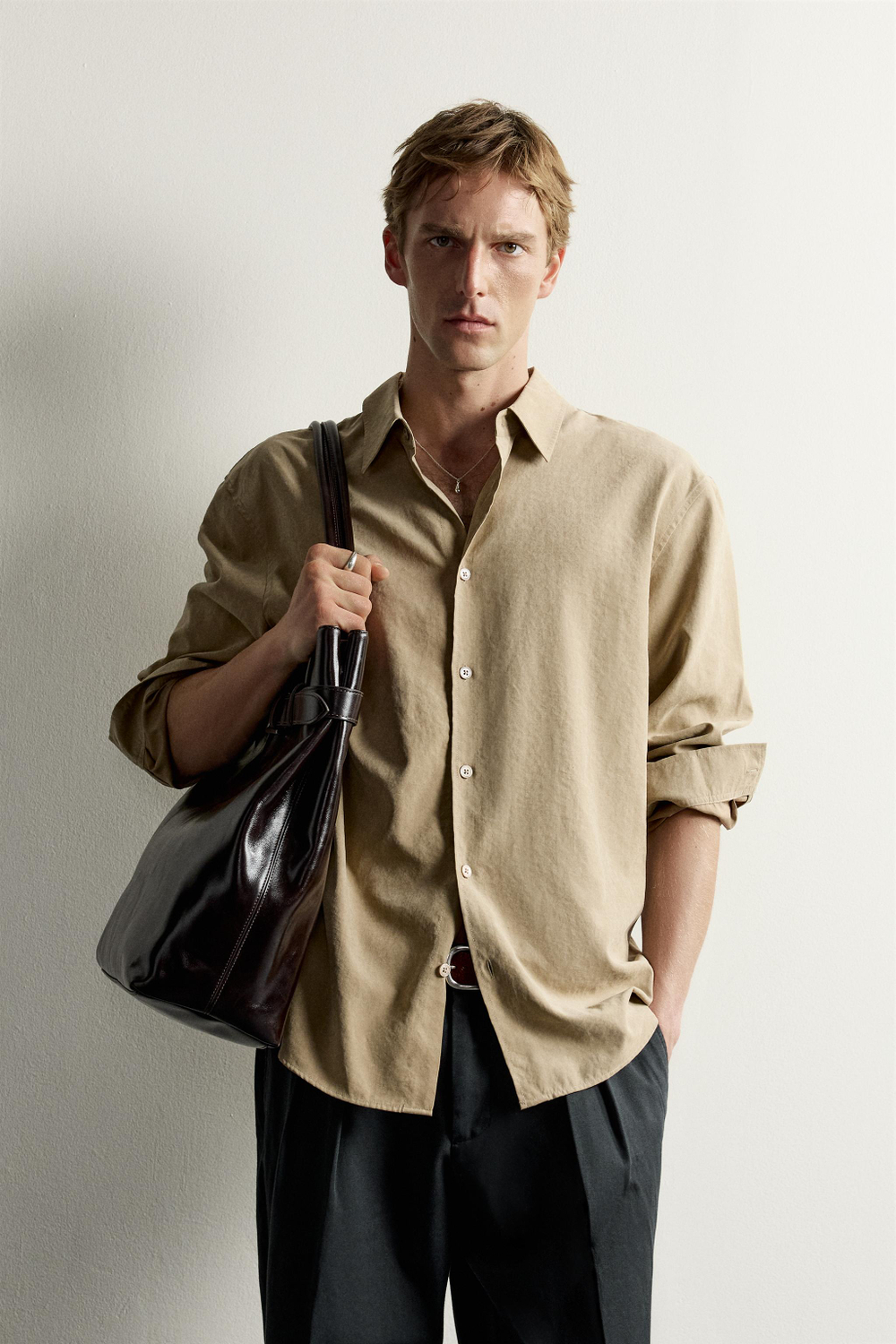 РУБАШКА SOFT RELAXED FIT SOFT — ZARA