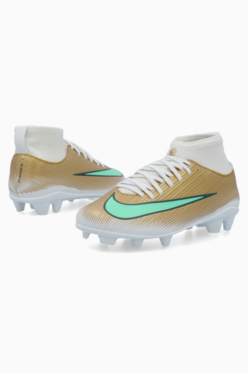 Бутсы Nike Zoom Mercurial Superfly 11 Club Mbappe FG/MG Junior - золотой