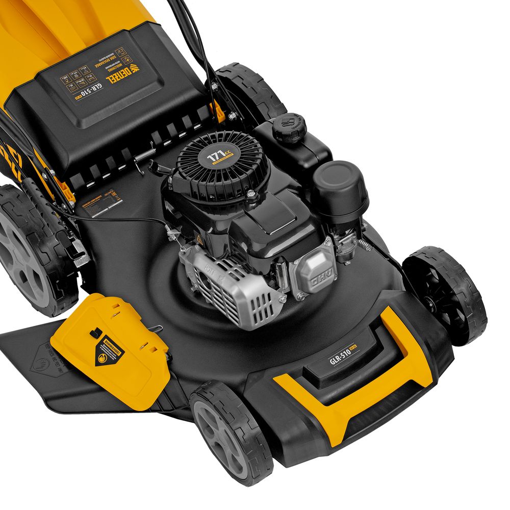 Газонокосилка бензиновая Denzel GLR-510SP-ZS, 171 см³, ширина 51 см, привод, травосборник 65 л