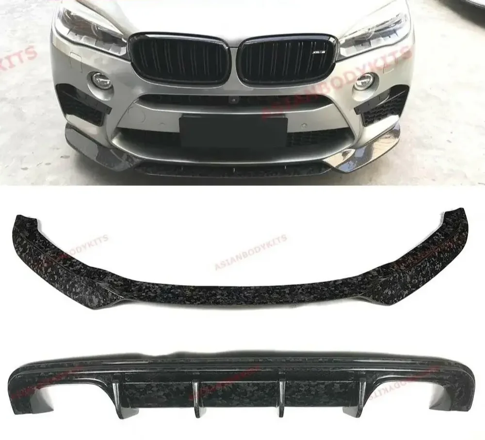 Карбоновая губа и диффузор для BMW X5M F85 / X6M F86 2014+ БМВ обвес