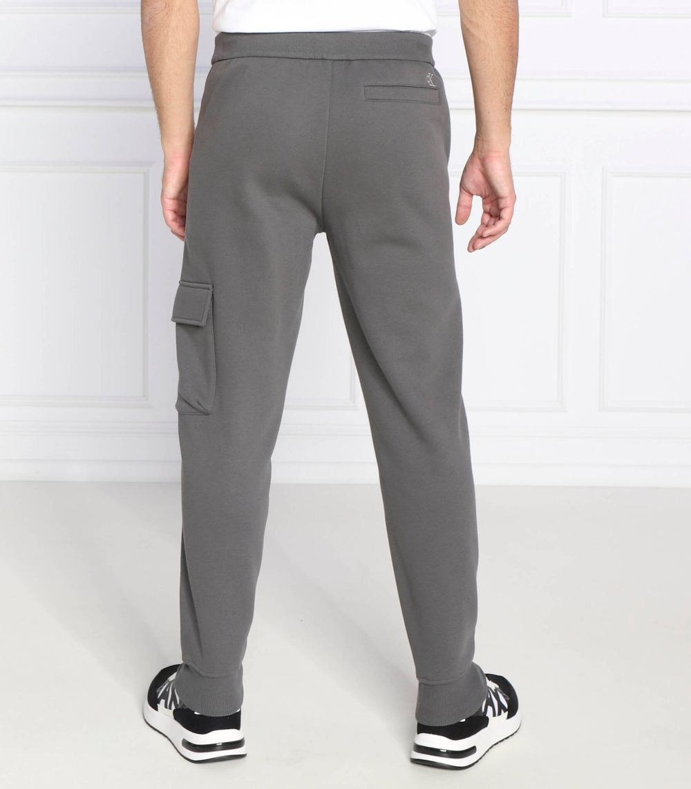 спортивные штаны logo tape CALVIN KLEIN JEANS - серый(J30J322050)