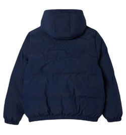 Куртка Lacoste Water Embroidered Crocodile Hooded Puffed - небесный