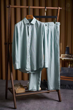 Льняной костюм Zegna