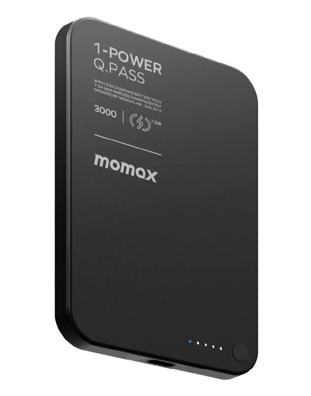 Внешняя АКБ Momax 1-Power Q.Pass MagSafe 15W 3000mAh