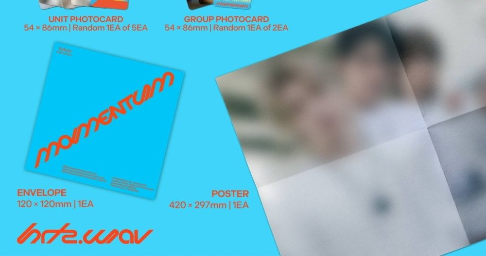 Альбом HRTZ.WAV - THE SECOND WAVE : MOMENTUM 2nd Mini Album 2 Version SET