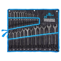 Набор ключей комбинированных 25пр. KINGTUL KT-5261P Black