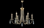 Люстра Crystal Lux VICTORIA SP6 GOLD/AMBER 3340/306