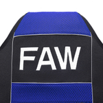 Чехлы FAW J7 (полиэфир, черный, синяя вставка)